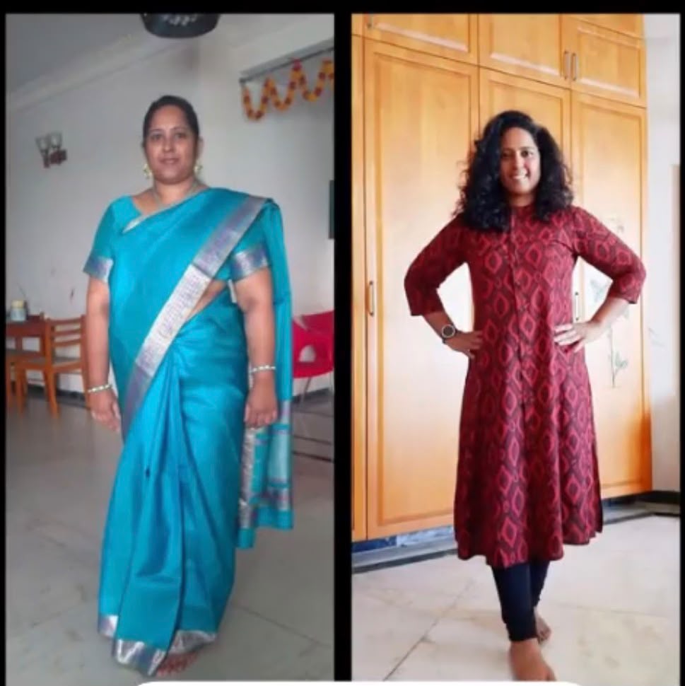 Nandhini before and after
