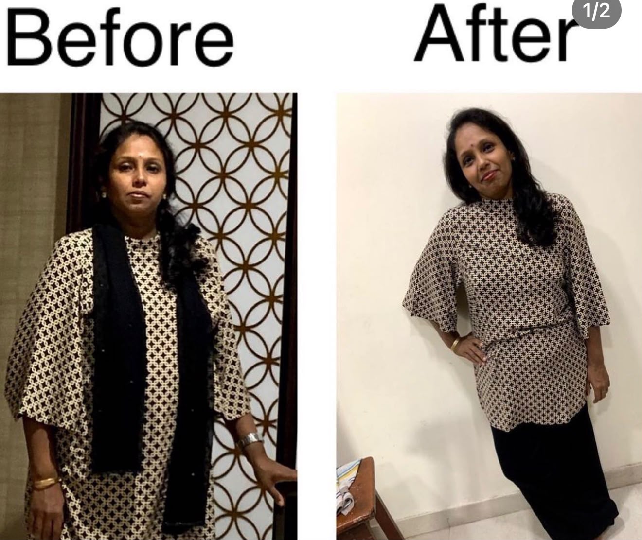 Parvathy before and after